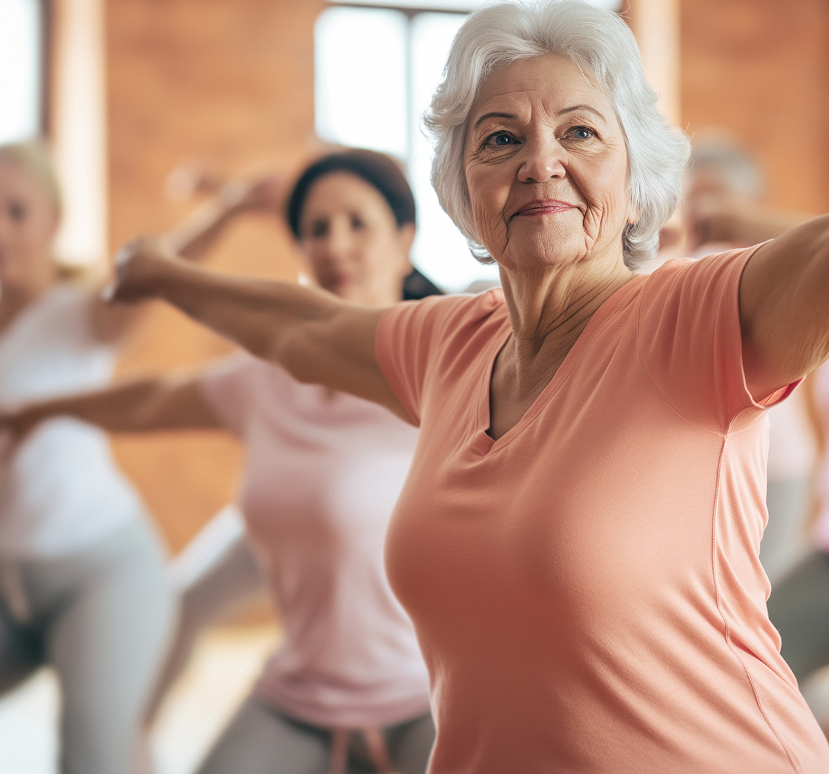 psychologist-08 A group of elderly people doing yoga at Shine MindBody in Nedlands